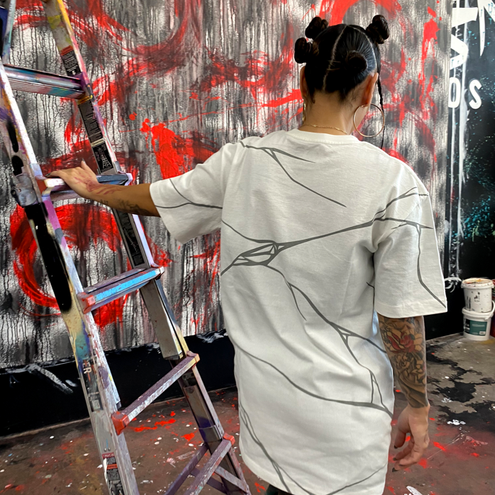 HUFR- Cracked Tee (White)