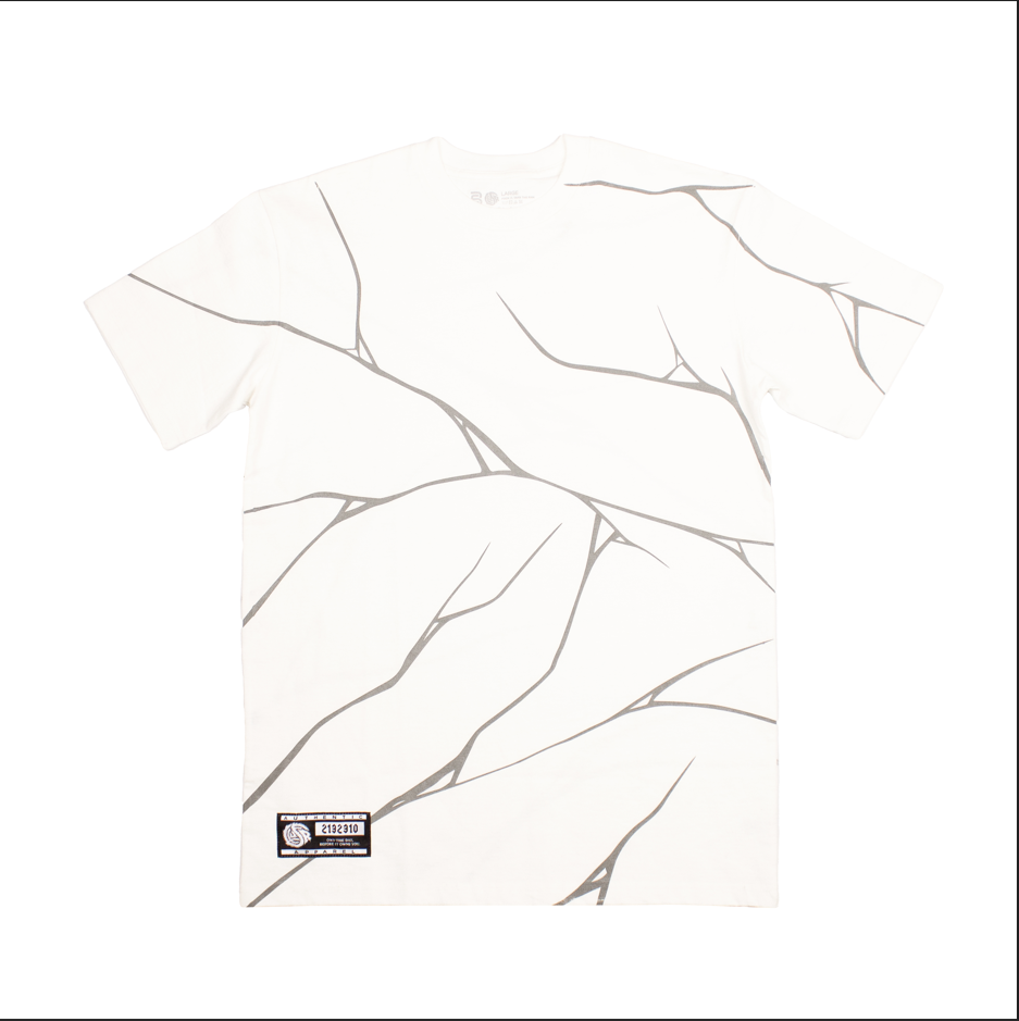 HUFR- Cracked Tee (White)