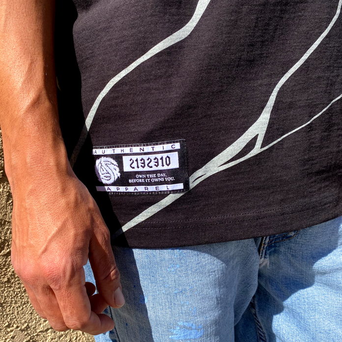 HUFR- Cracked Tee (Black)